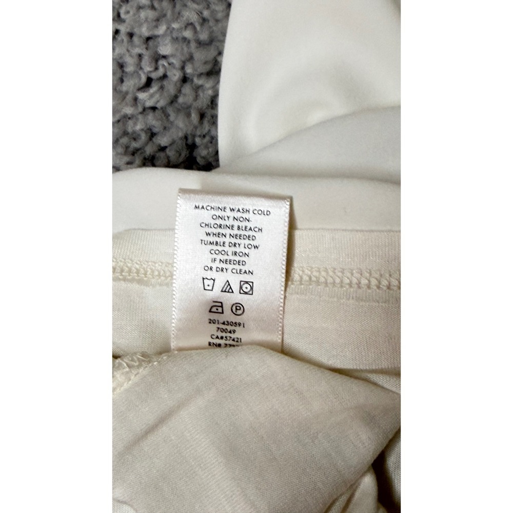 Ann Taylor Womens Cream Cold Shoulder Popover Camisole Blouse NWT Large 23439009 - Picture 3 of 3